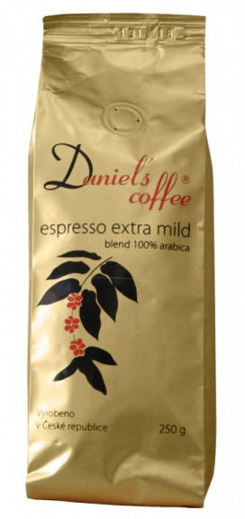 Daniels coffee 100% arabica - espresso extra mild 250 g